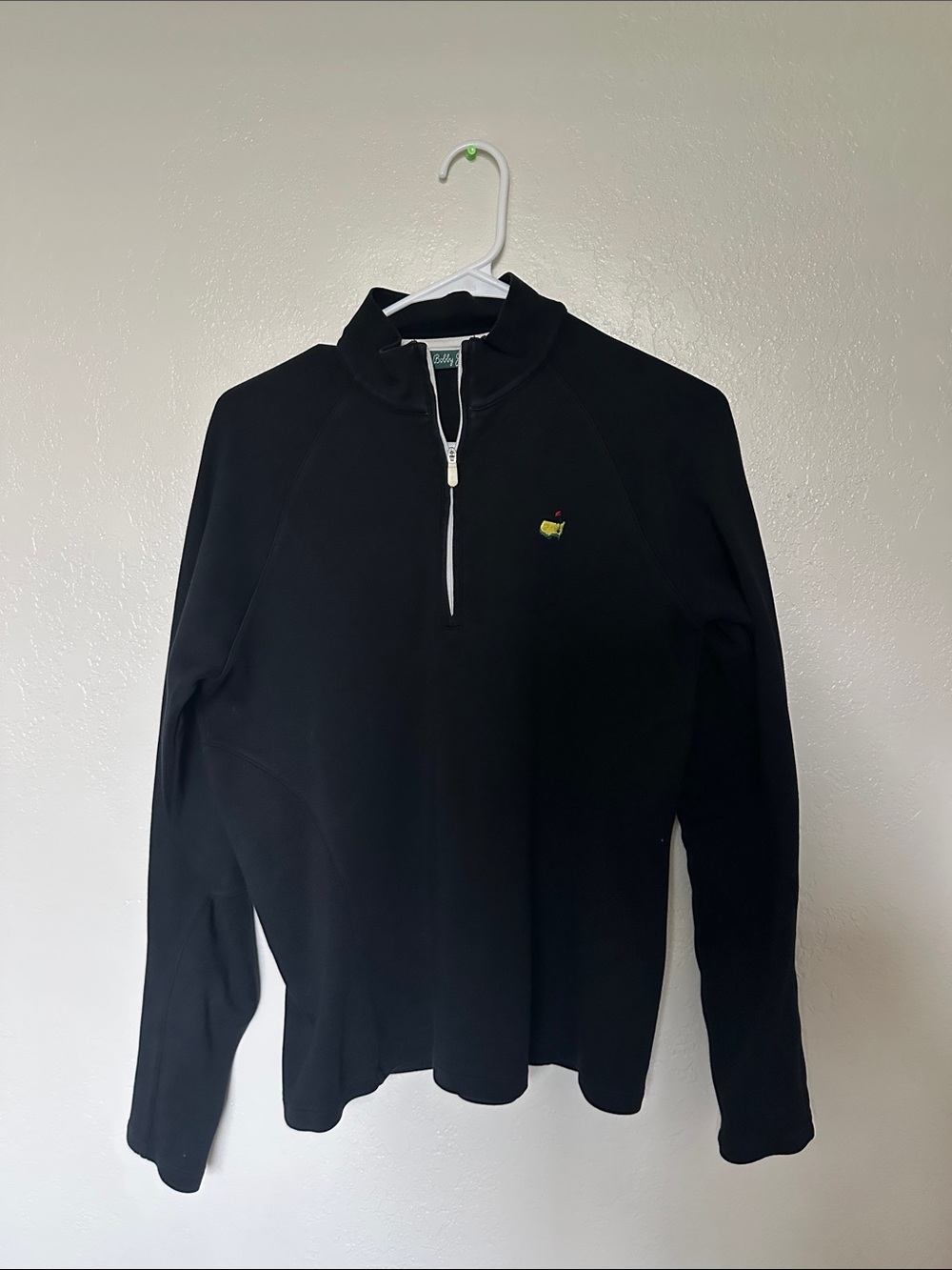 Bobby Jones Masters Black Quarter-Zip Sweater